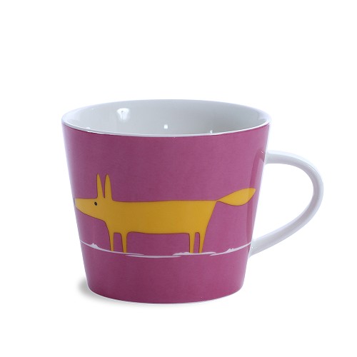 Bucket Mug Mr Fox Pink & Orange